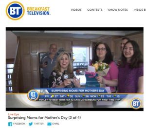 Breakfast Television - May 8th 2015